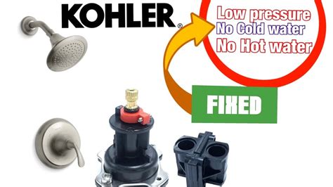 How to fix Kohler shower leaking, not getting hot or low pressure!